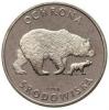 100 złotych - niedźwiedzica z młodym